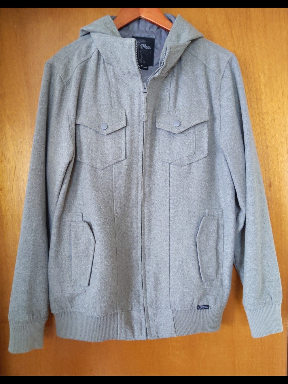 Elixir Men's Hooded Zip Sweater Jacket - Gray